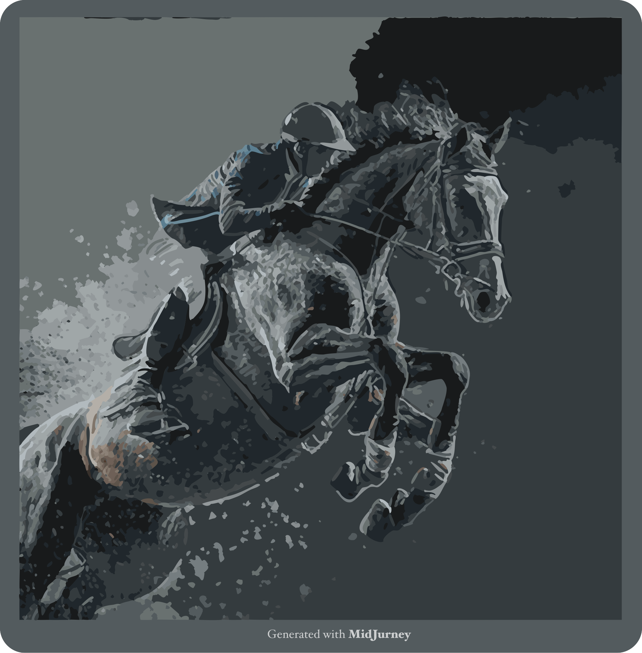 Generated with MidJourjey